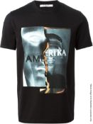 1 x Men's Genuine Givenchy 'Amerika' T-Shirt In Black - Size: Small - Original RRP £300.00