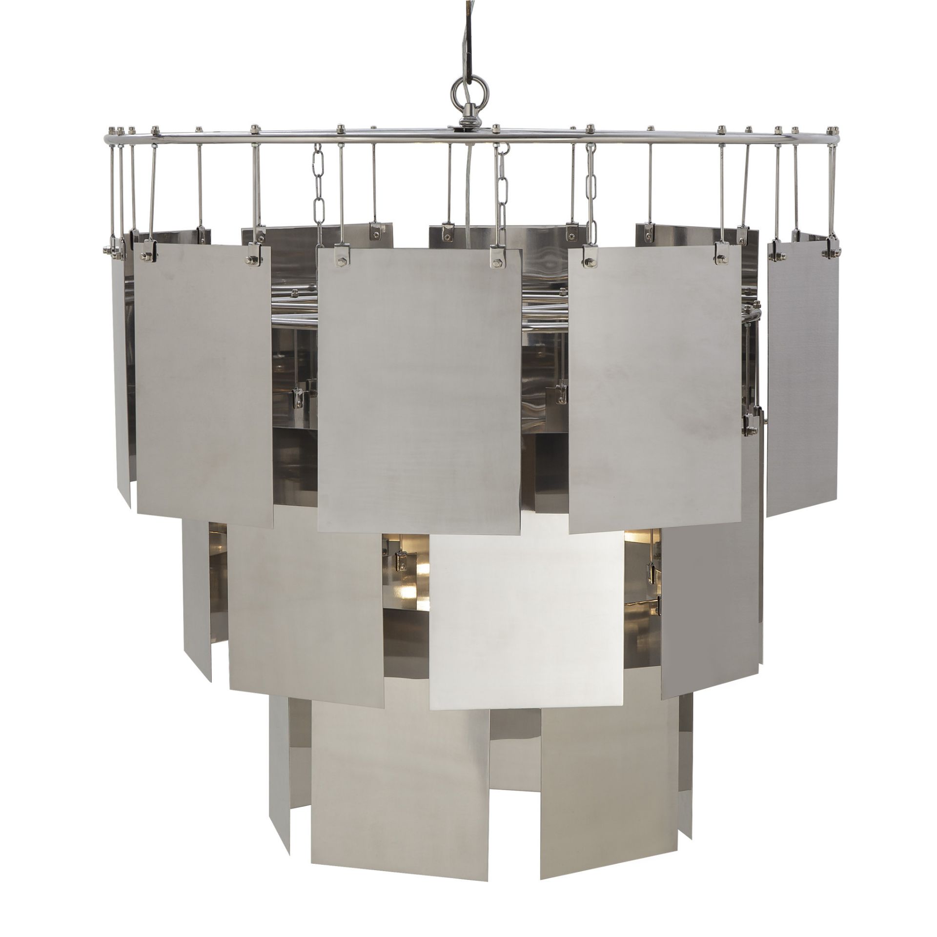 1 x Sonder Living Marilyn Stainless Steel Chandelier- New Boxed Stock - Ref: FG1407015.Z08 - CL568 -