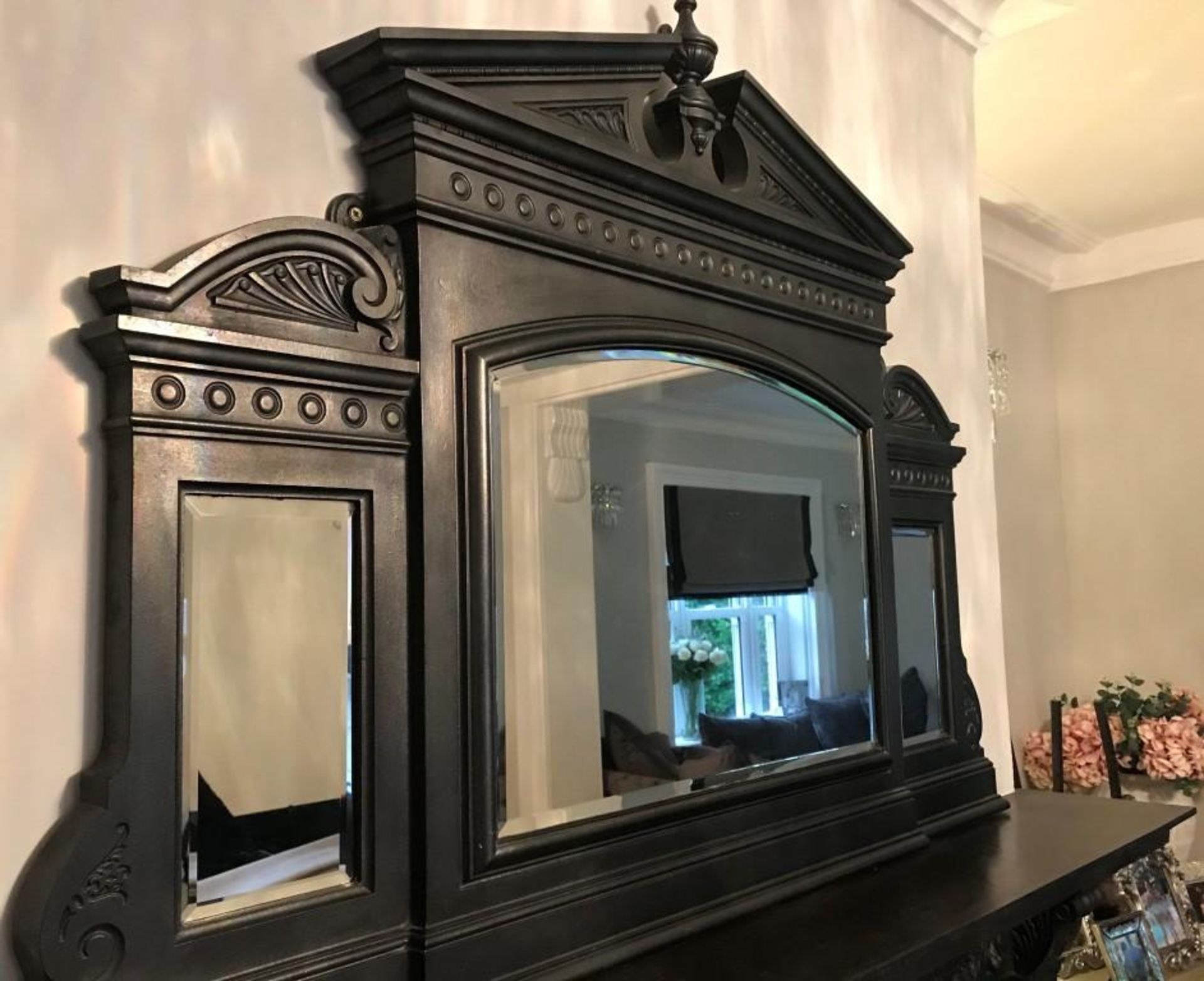 1 x Ultra Rare Stunningly Ornate Antique Victorian Cast Iron Fireplace, With Matching Cast Iron - Image 17 of 23