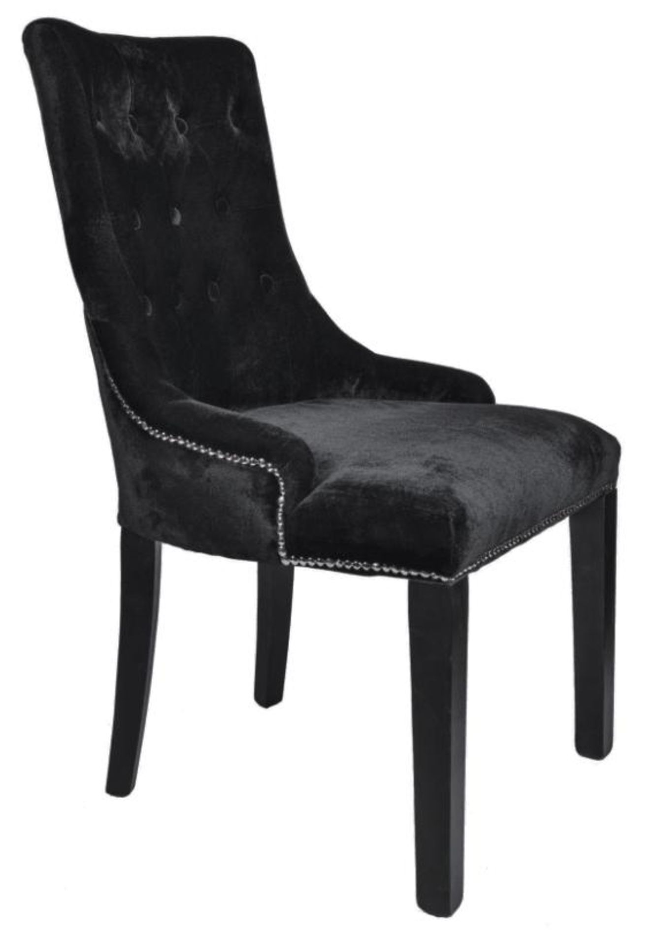 6 x HOUSE OF SPARKLES Luxury Vintage-style 'LION' Button-Back Dining Chairs Richly Upholstered In - Image 2 of 11