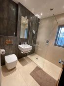 1 x Bathroom Suite - Includes Shower, Screen, Basin Wall Mounted Toilet Pan NO VAT ON THE HAMMER -