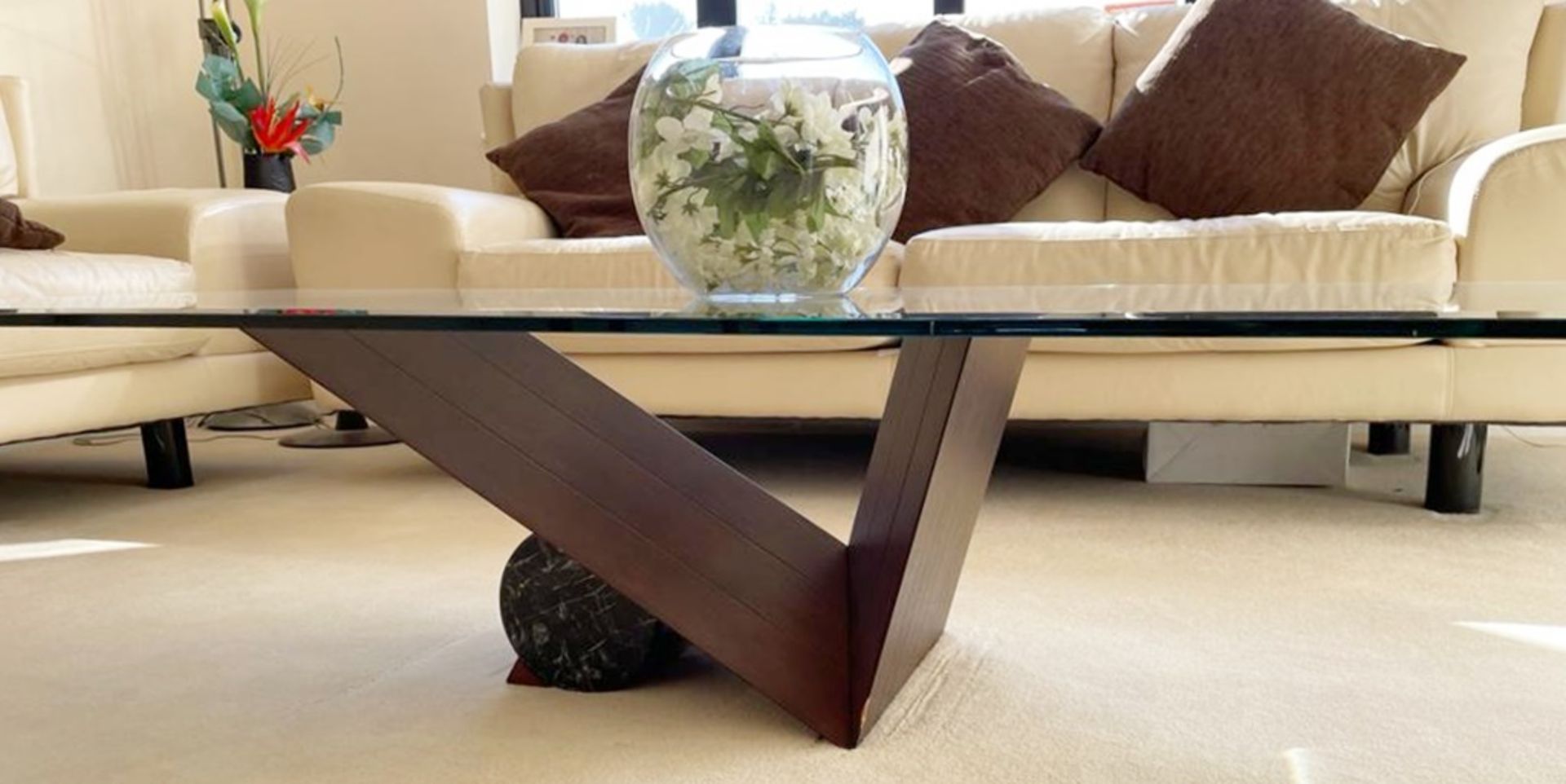 1 x Cattelan Italia Designer Coffee Table With Wenge Wood and Marble Base - NO VAT ON THE HAMMER - - Image 7 of 12