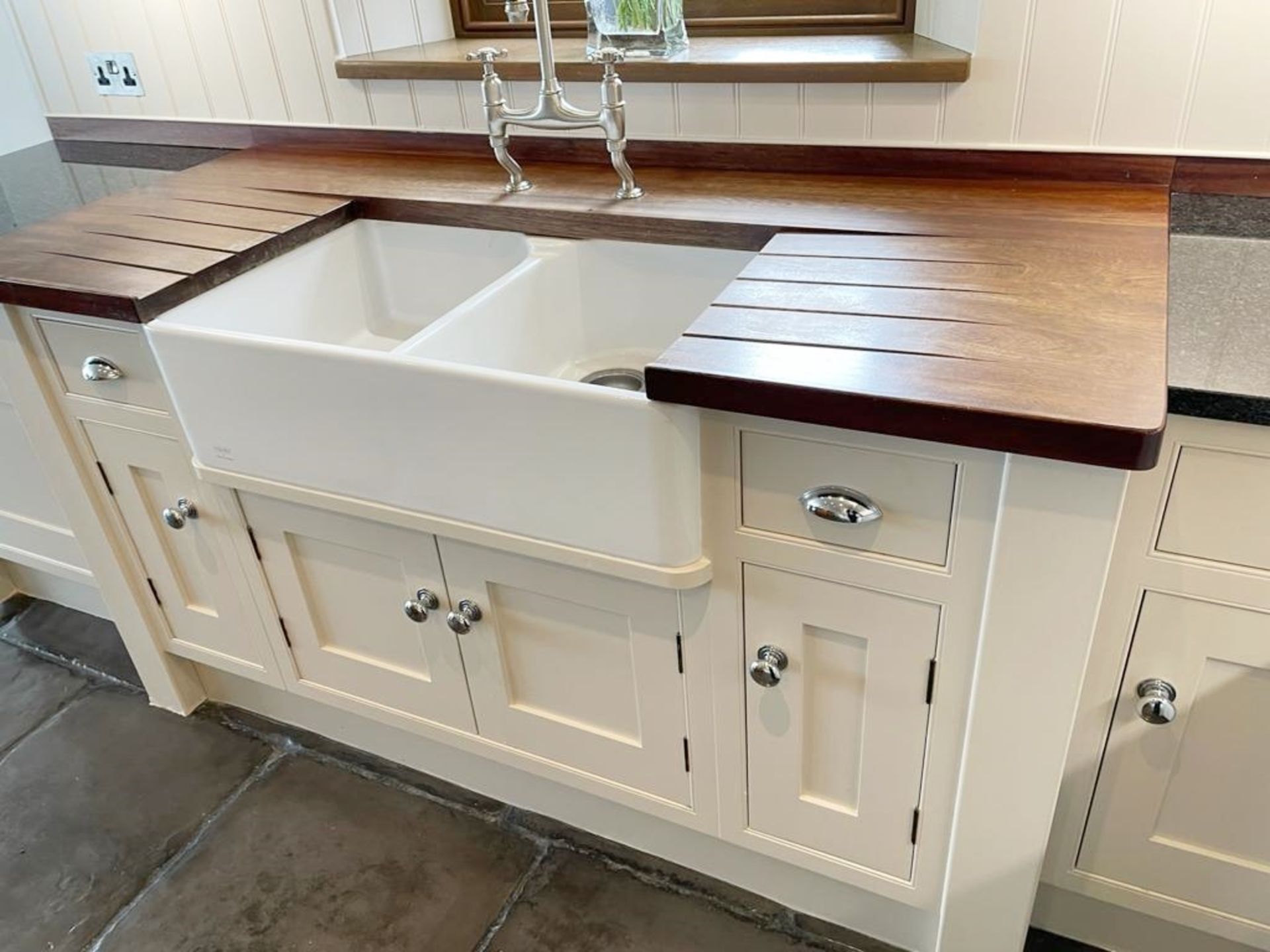 1 x Bespoke French Country Kitchen With Solid Wood In-frame Doors, Belfast Sink & Granite Work Tops - Image 3 of 55