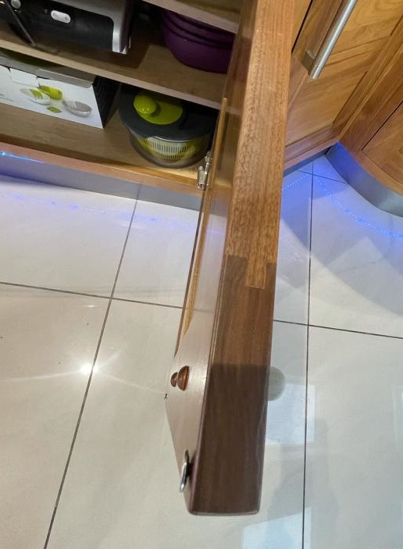 1 x Bespoke Curved Fitted Kitchen With Solid Wood Walnut Doors, Integrated Appliances, Granite Tops - Image 113 of 147