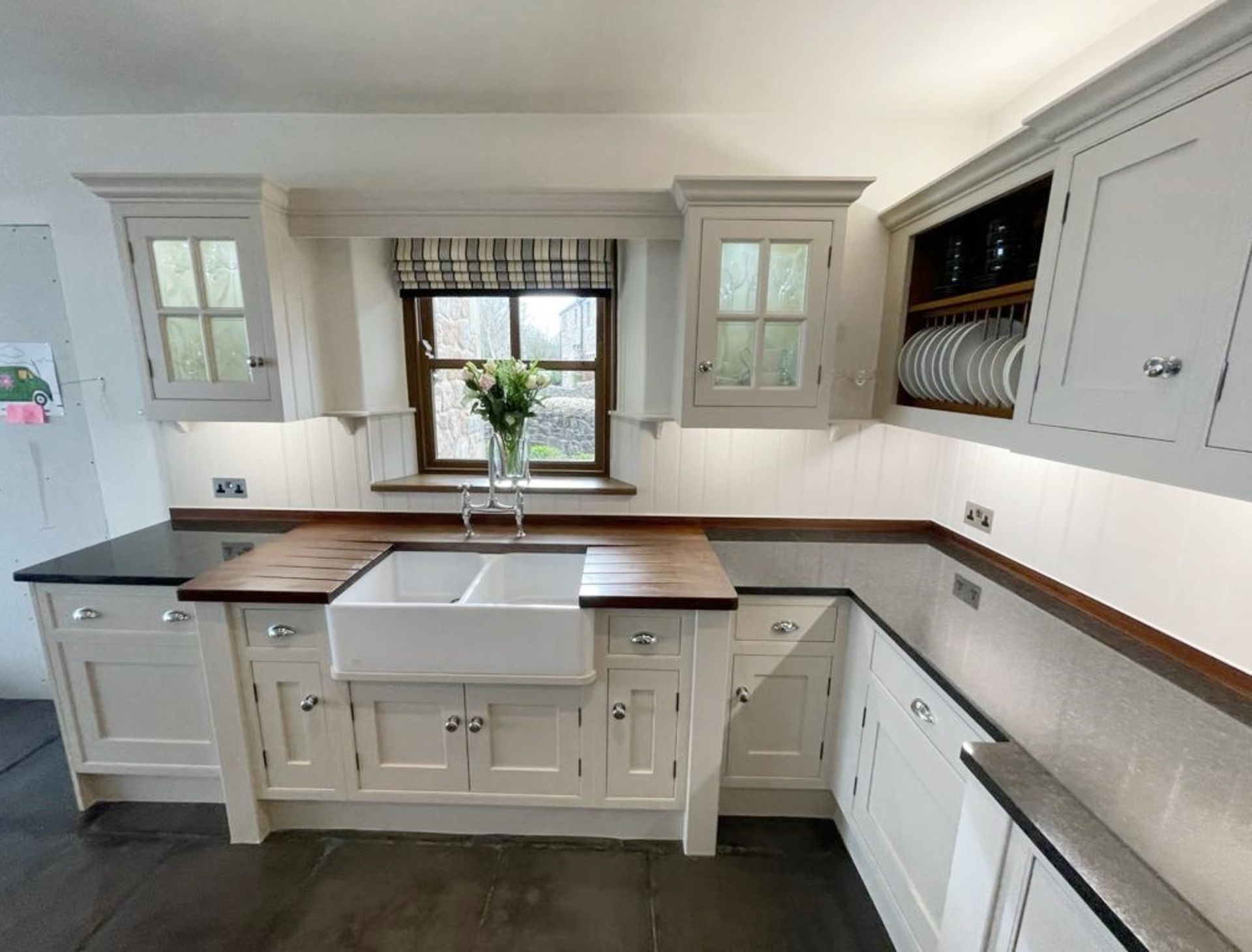 1 x Bespoke French Country Kitchen With Solid Wood In-frame Doors, Belfast Sink & Granite Work Tops - Image 43 of 55