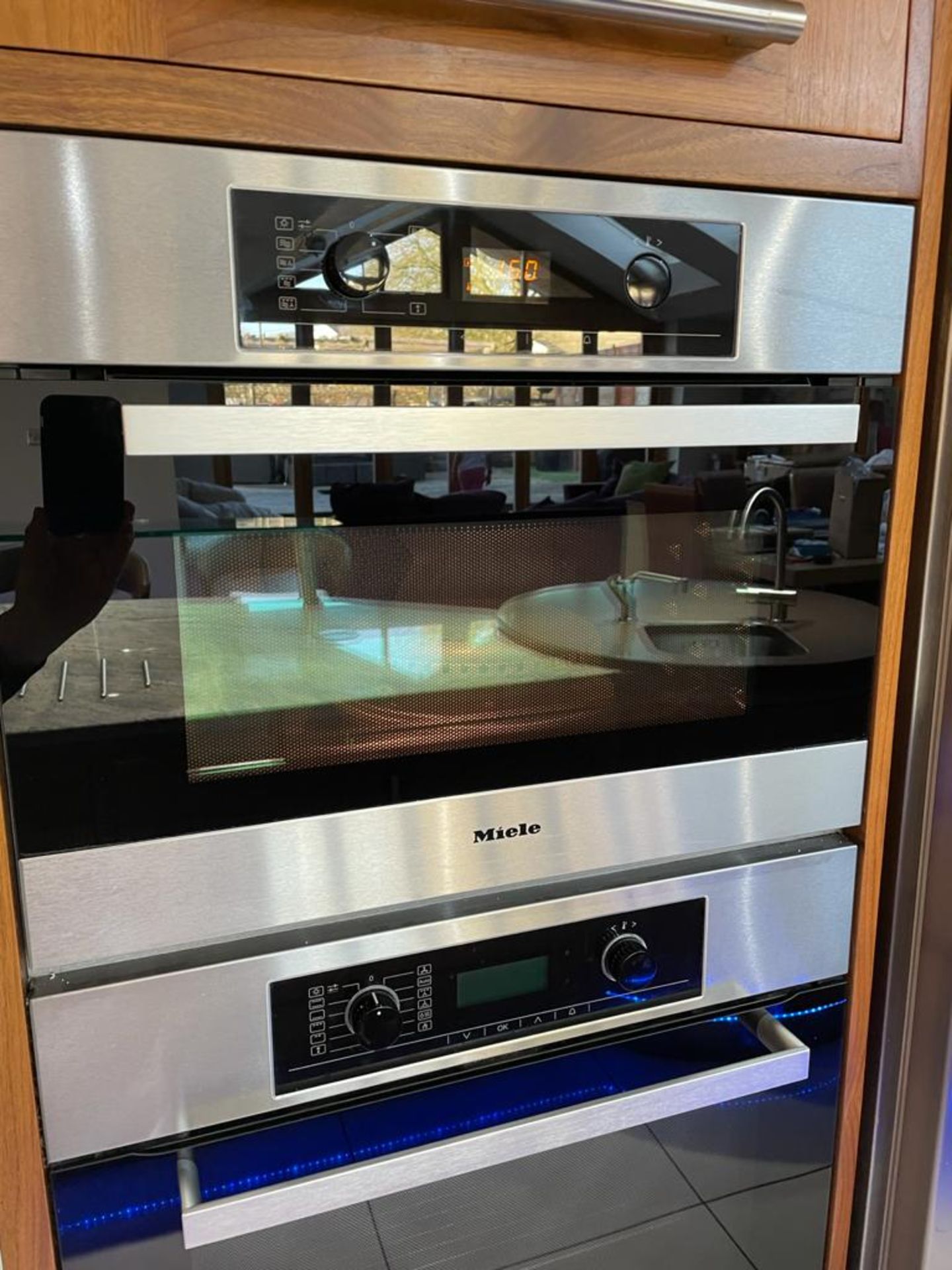 1 x Bespoke Curved Fitted Kitchen With Solid Wood Walnut Doors, Integrated Appliances, Granite Tops - Image 52 of 147