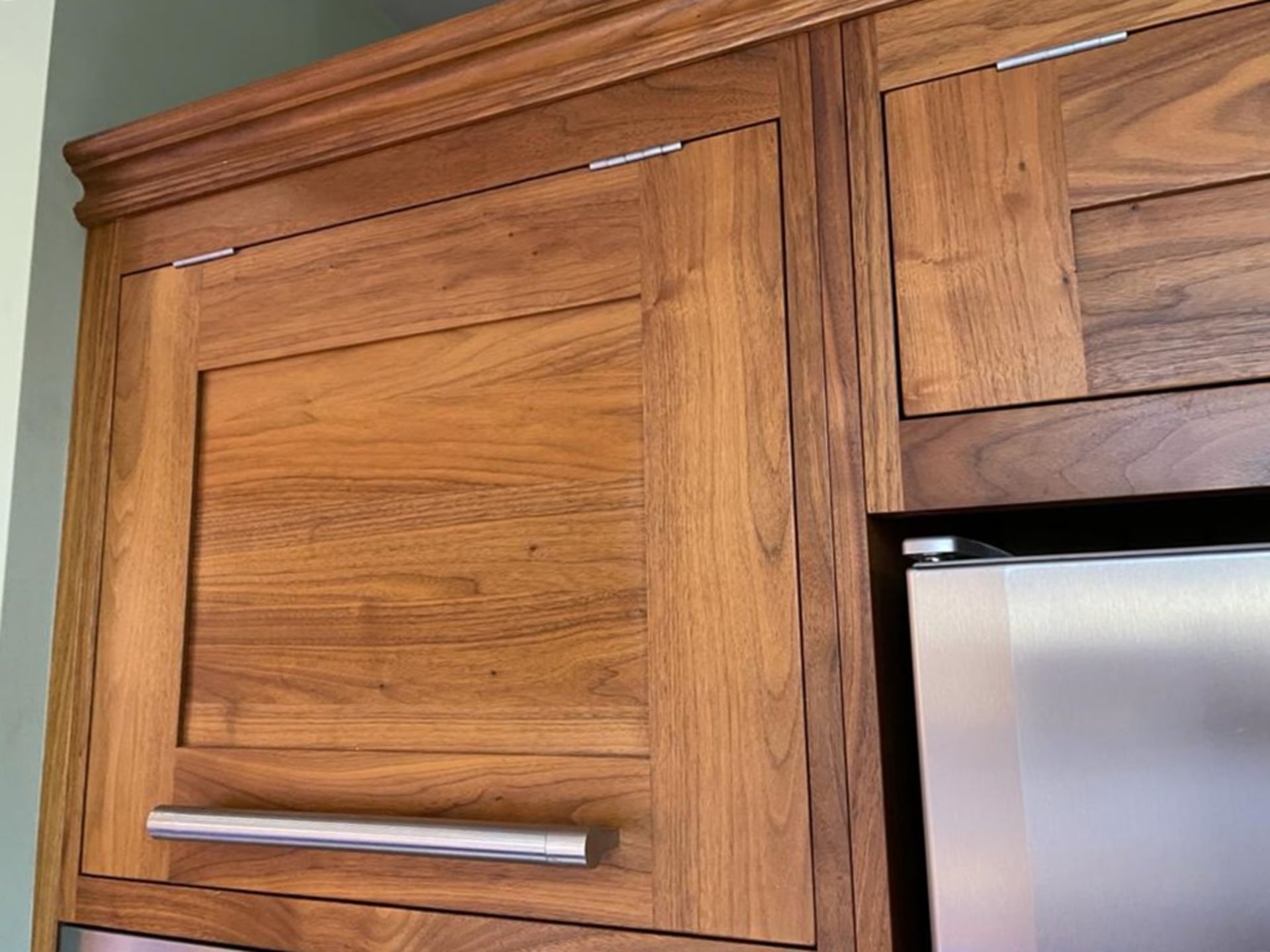 1 x Bespoke Curved Fitted Kitchen With Solid Wood Walnut Doors, Integrated Appliances, Granite Tops - Image 55 of 147