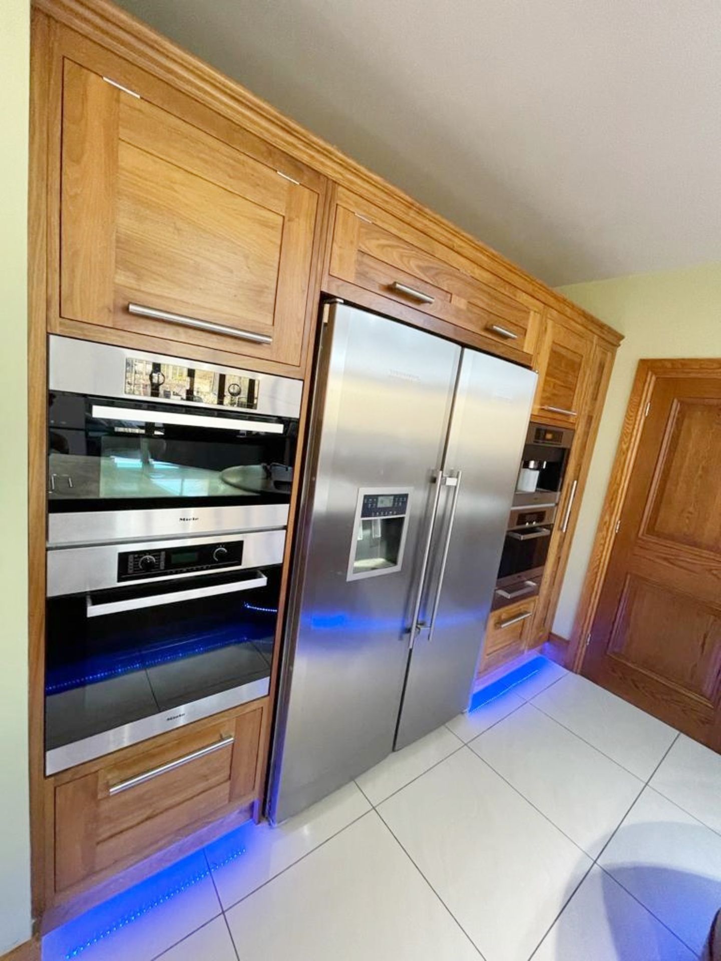 1 x Bespoke Curved Fitted Kitchen With Solid Wood Walnut Doors, Integrated Appliances, Granite Tops - Image 56 of 147