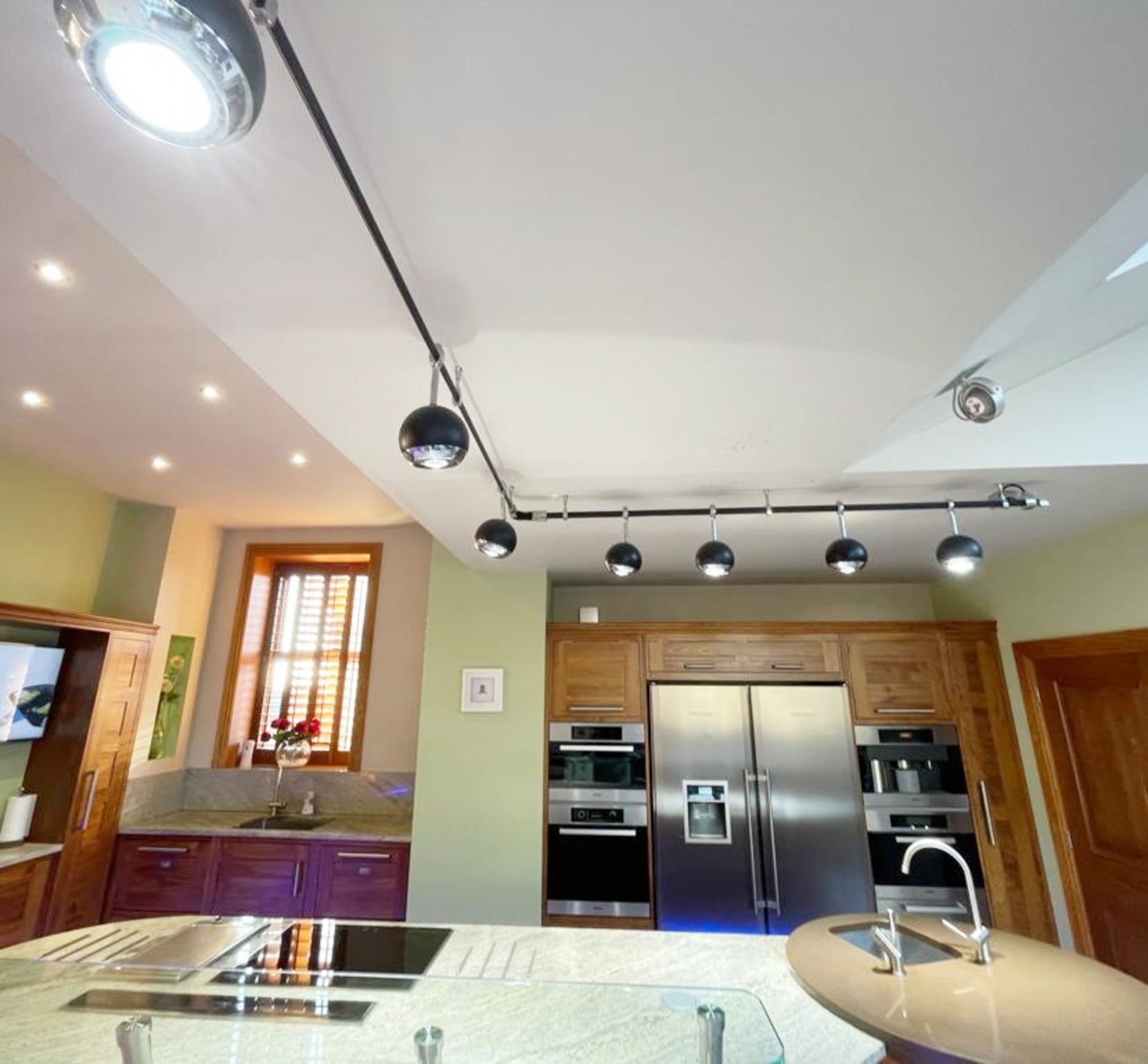 1 x Bespoke Curved Fitted Kitchen With Solid Wood Walnut Doors, Integrated Appliances, Granite Tops - Image 99 of 147