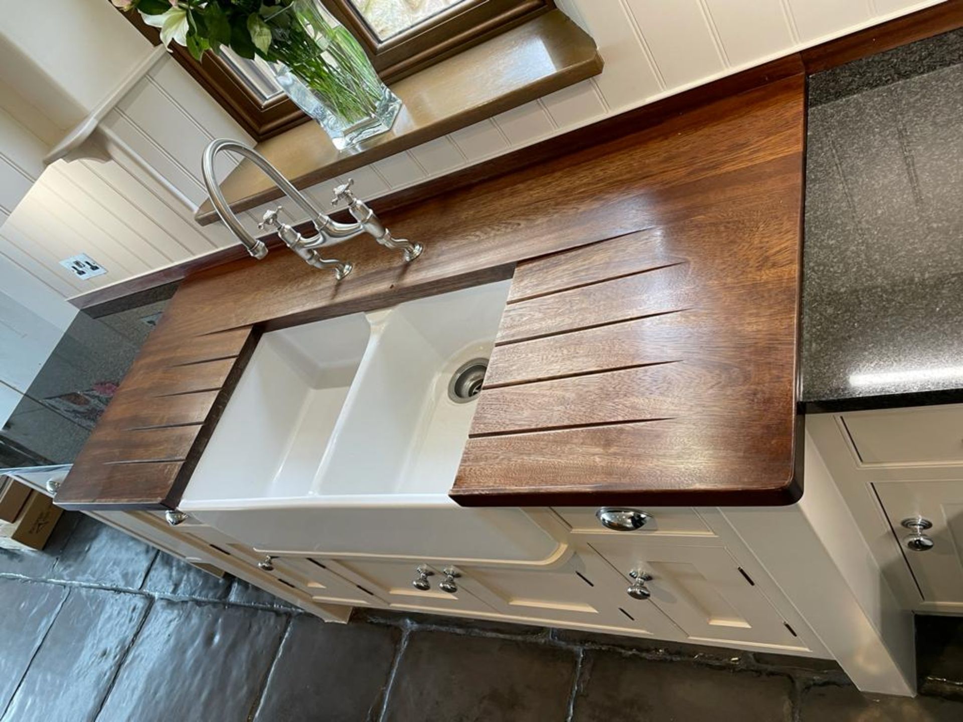 1 x Bespoke French Country Kitchen With Solid Wood In-frame Doors, Belfast Sink & Granite Work Tops - Image 31 of 55