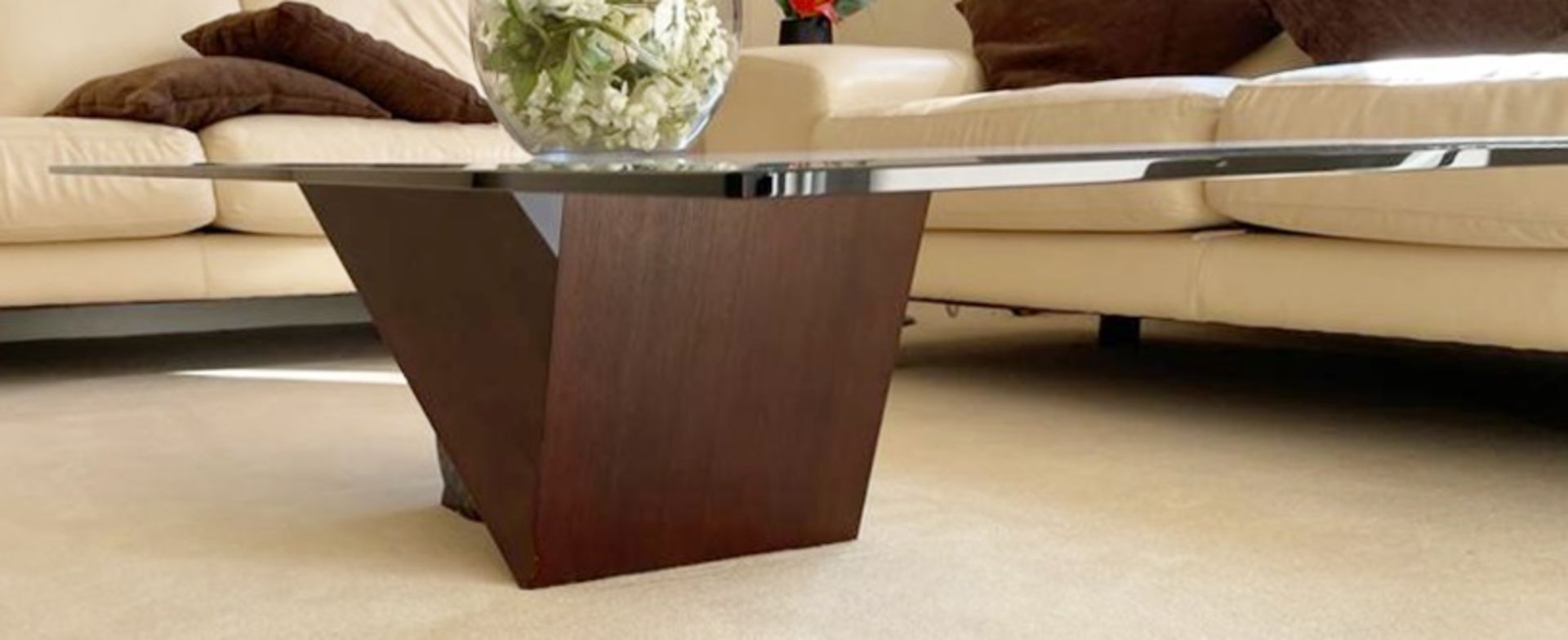 1 x Cattelan Italia Designer Coffee Table With Wenge Wood and Marble Base - NO VAT ON THE HAMMER - - Image 8 of 12