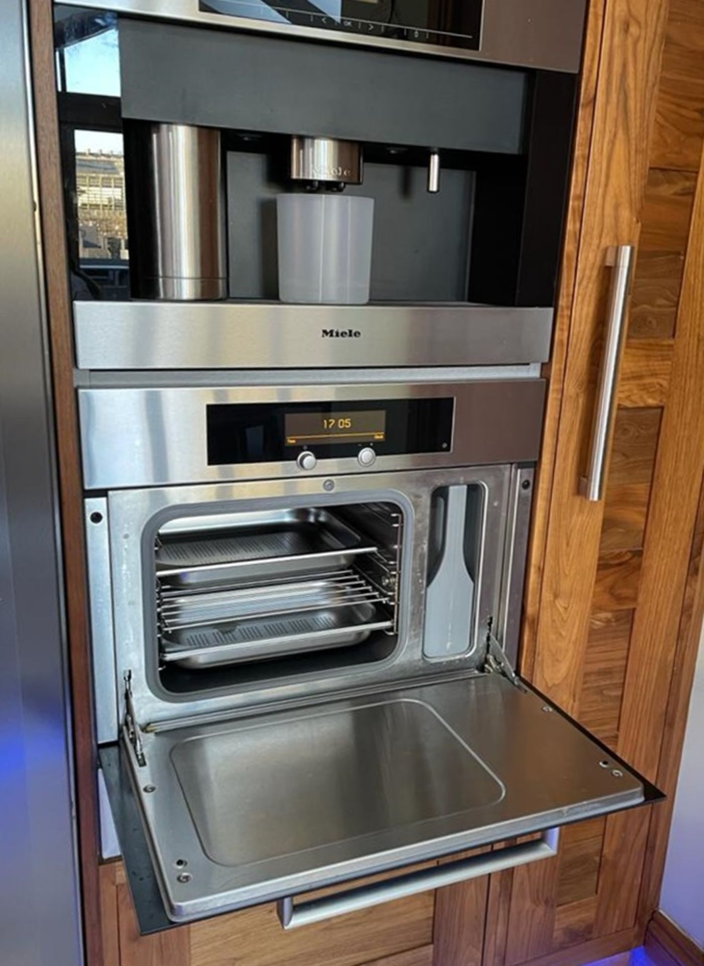 1 x Bespoke Curved Fitted Kitchen With Solid Wood Walnut Doors, Integrated Appliances, Granite Tops - Image 86 of 147