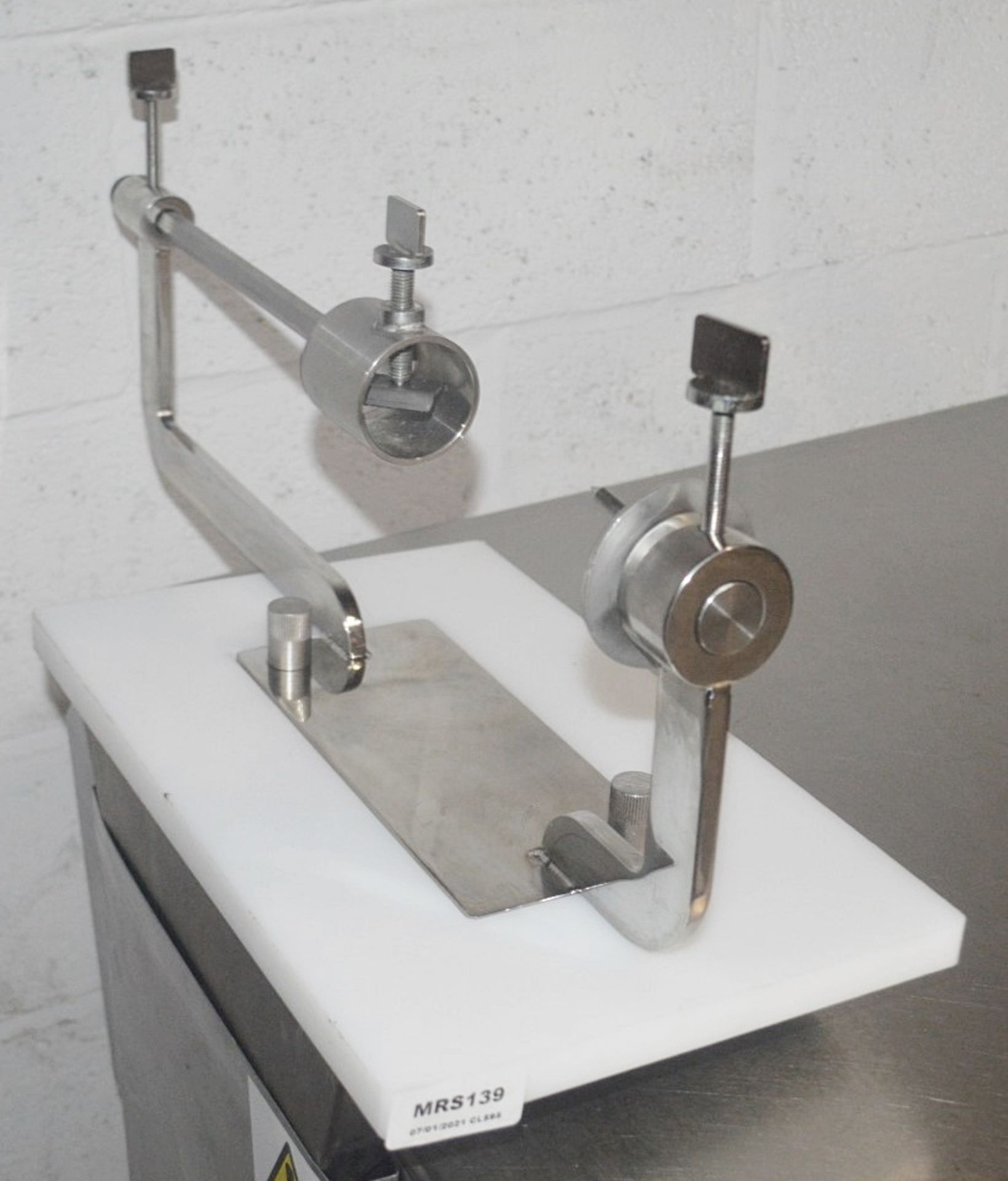 1 x Stainless Steel Commercial Kitchen Meat Vice - Dimensions: H29 x W62 x D25cm - Very Recently