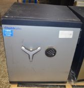 1 x CHUBB Safe With Keypad - Dimensions: H70 x W60 x D51.5cm - Very Recently Removed From A