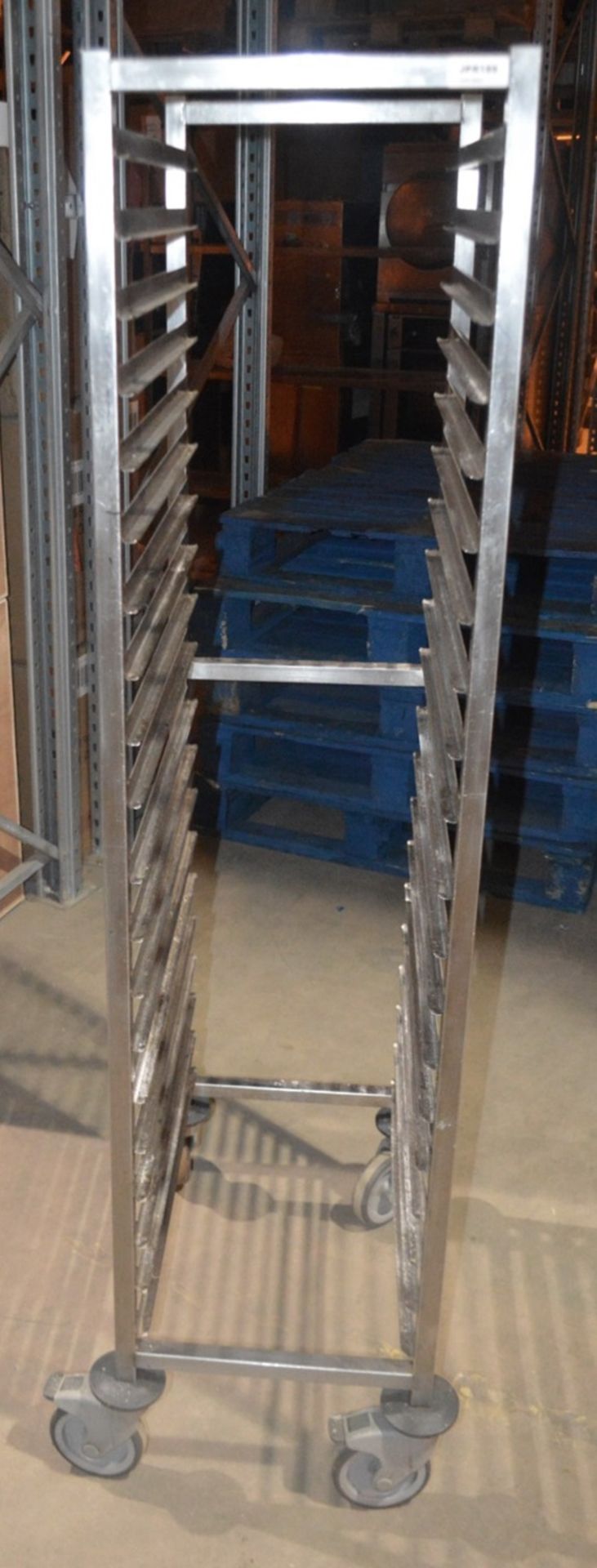 1 x Stainless Steel Commercial Kitchen Rack On Castors - Dimensions: H165 x W40 x D48cm - Very - Image 3 of 4