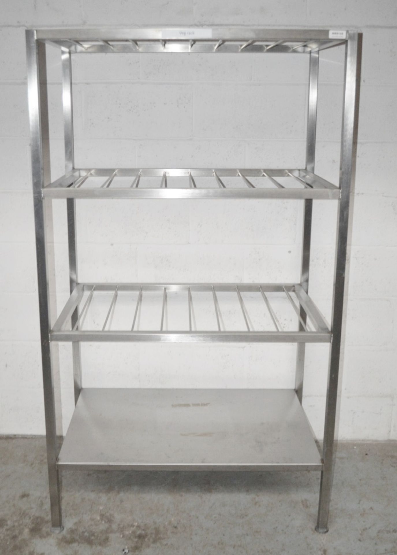1 x Stainless Steel Commercial Kitchen Veg Rack - Dimensions: H174 x W100 x D60cm - Very Recently - Image 3 of 3