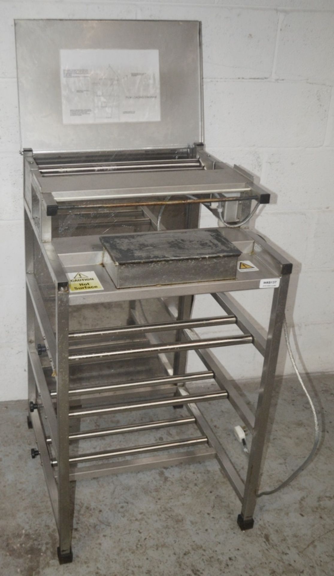 1 x Stainless Steel Commercial Kitchen Sealer Bench With Modesty Panel - Dimensions: H98 x W56 x - Image 3 of 6