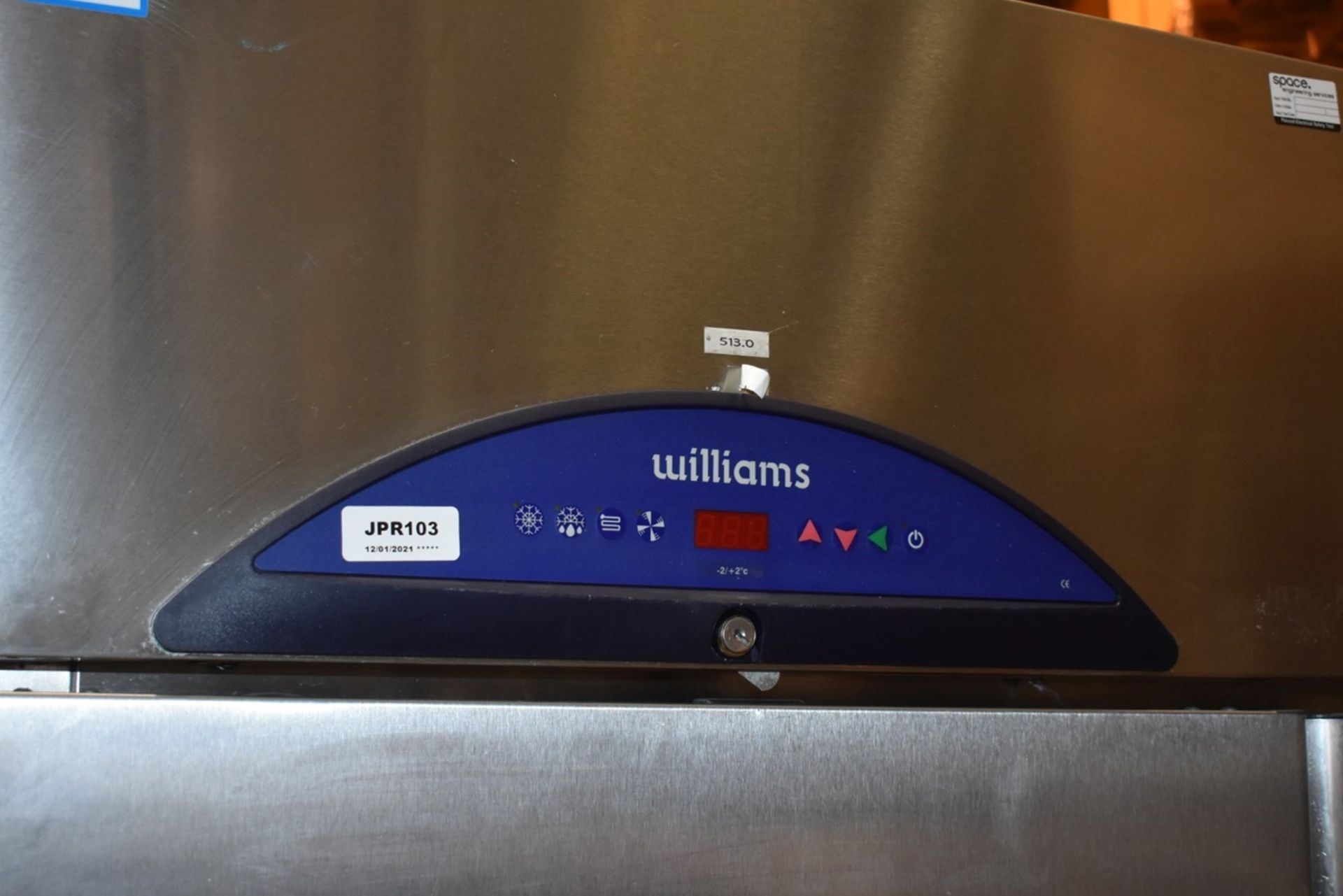 1 x Williams Garnet 2000 Two Door Upright Fish / Meat Fridge With Stainless Steel Finish - Model - Image 3 of 12