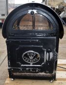 1 x King Edward Large Commercial Potato Baker In Black - Dimensions: D56 x W52 x H80cm - Preowned,