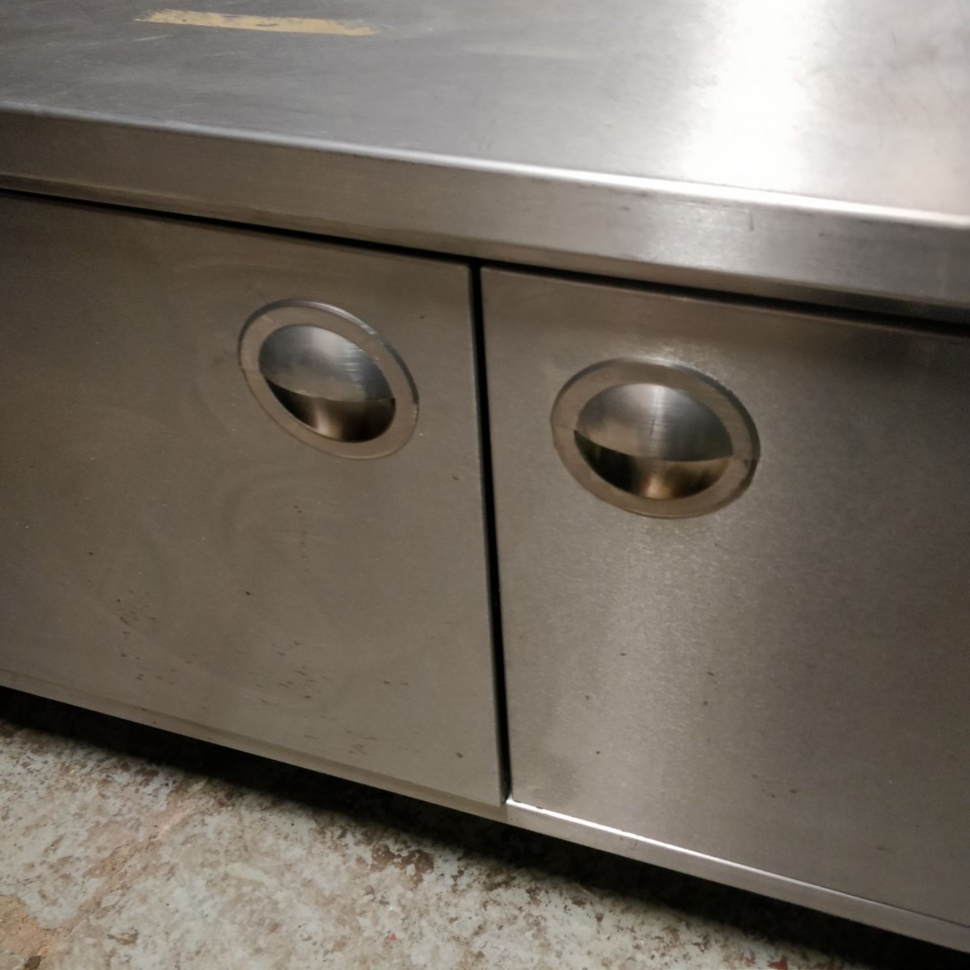 1 x Stainless Steel Commercial Kitchen Prep Counter With Upstand, Removable Front Ticket Holder - Image 3 of 10