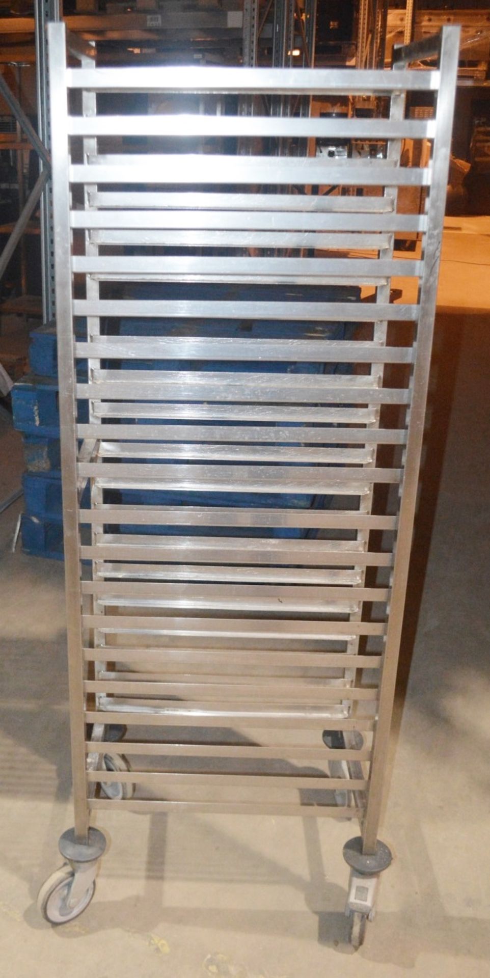 1 x Stainless Steel Commercial Kitchen Rack On Castors - Dimensions: H165 x W40 x D48cm - Very - Image 4 of 4