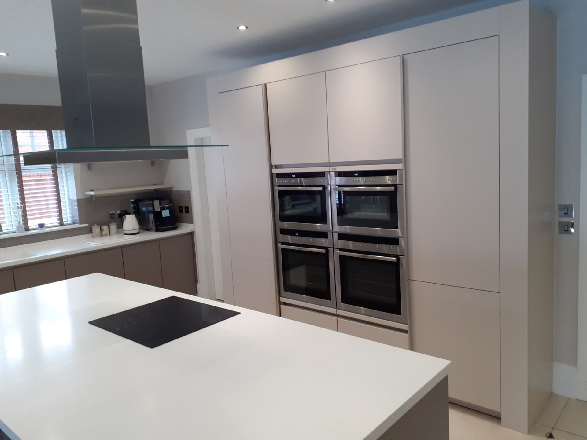 1 x SieMatic Handleless Fitted Kitchen With Intergrated NEFF Appliances, Corian Worktops And Island - Image 8 of 92