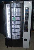 1 x CRANE Carousel Snack Vending Machine - Model: 432E / SHOPPER 2 - Dimensions: H183 x W97 x W76