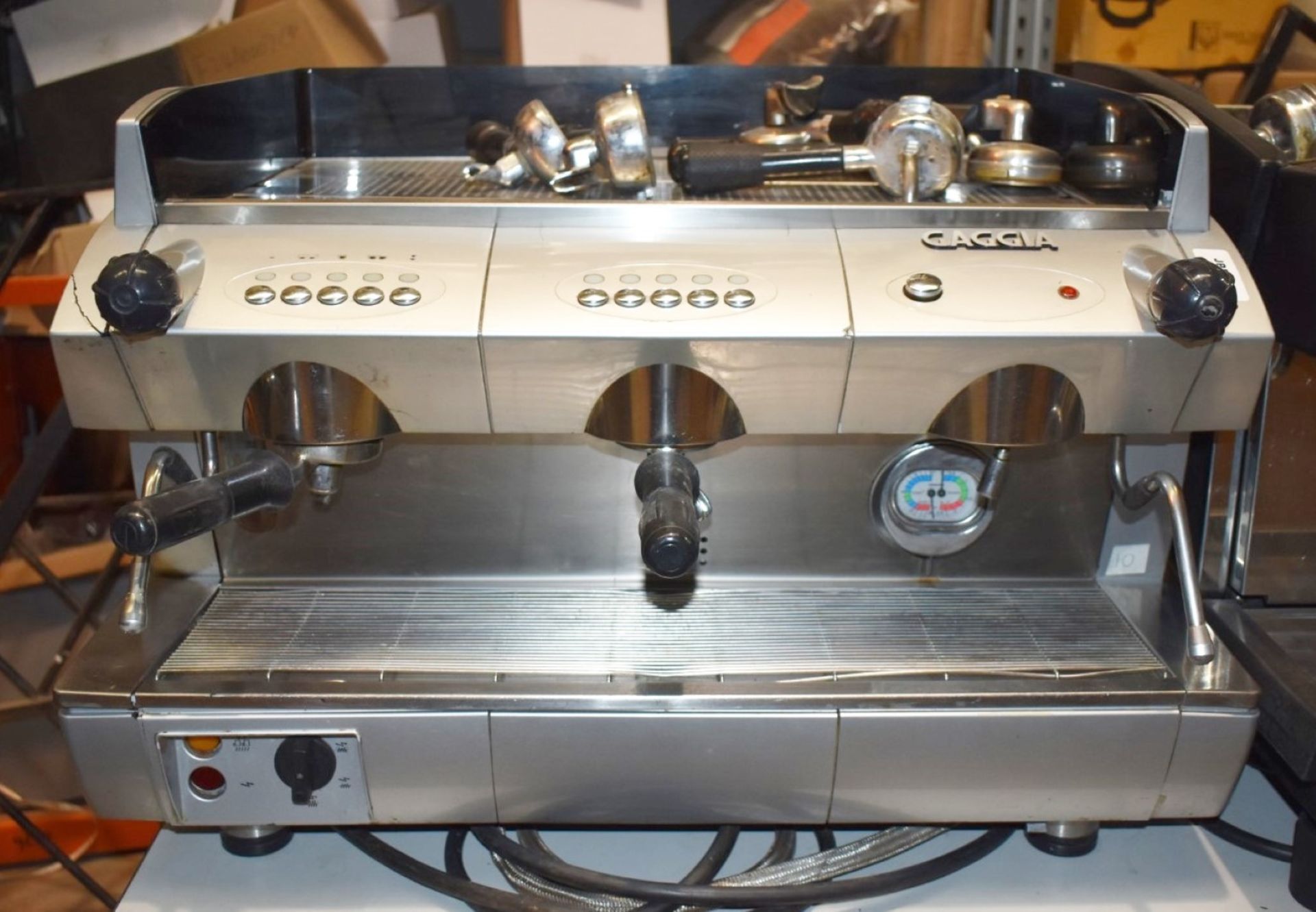 1 x Gaggia Commercial Two Group Espresso Coffee Machine Beige Finish - Size H52 x W74 x D58 cms -