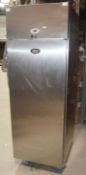 1 x FOSTER Stainless Steel Commercial Upright Freezer (PROG600L) - Dimensions: H208 x W70 x