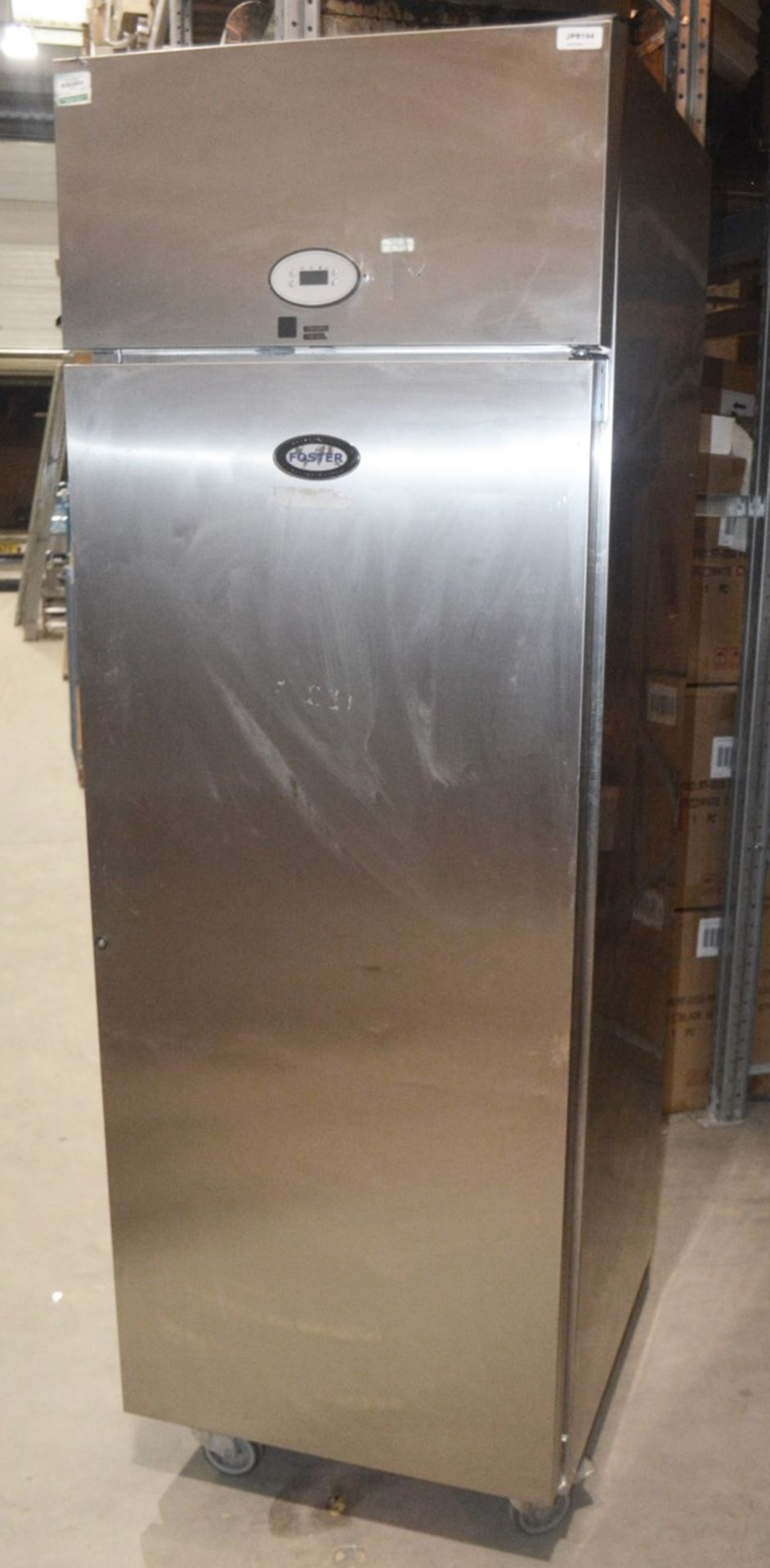 1 x FOSTER Stainless Steel Commercial Upright Freezer (PROG600L) - Dimensions: H208 x W70 x