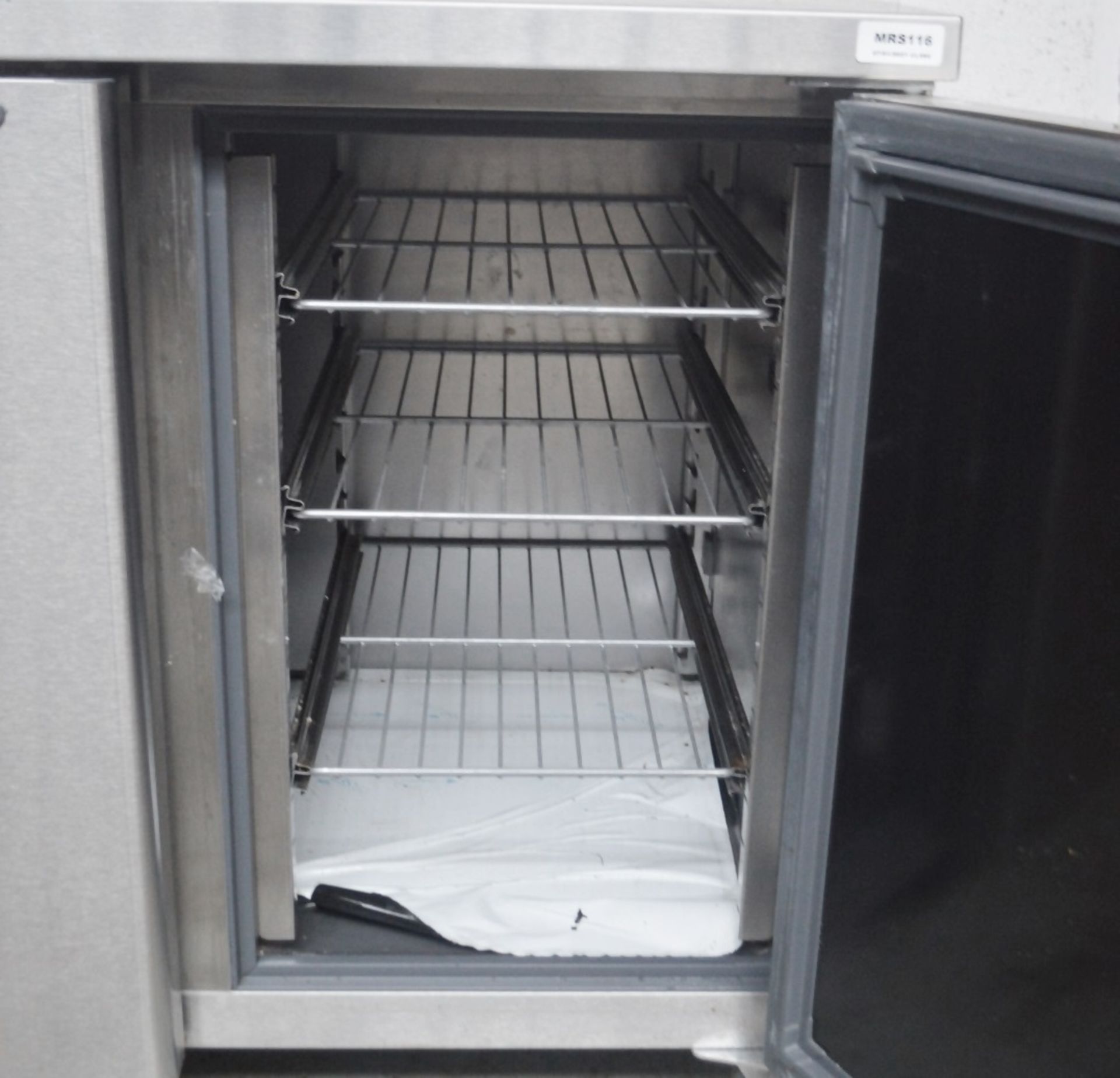 1 x Stainless Steel Williams 2-Door Commercial Kitchen refrigerated Prep Unit (HO2SSHCR2) - - Image 4 of 7