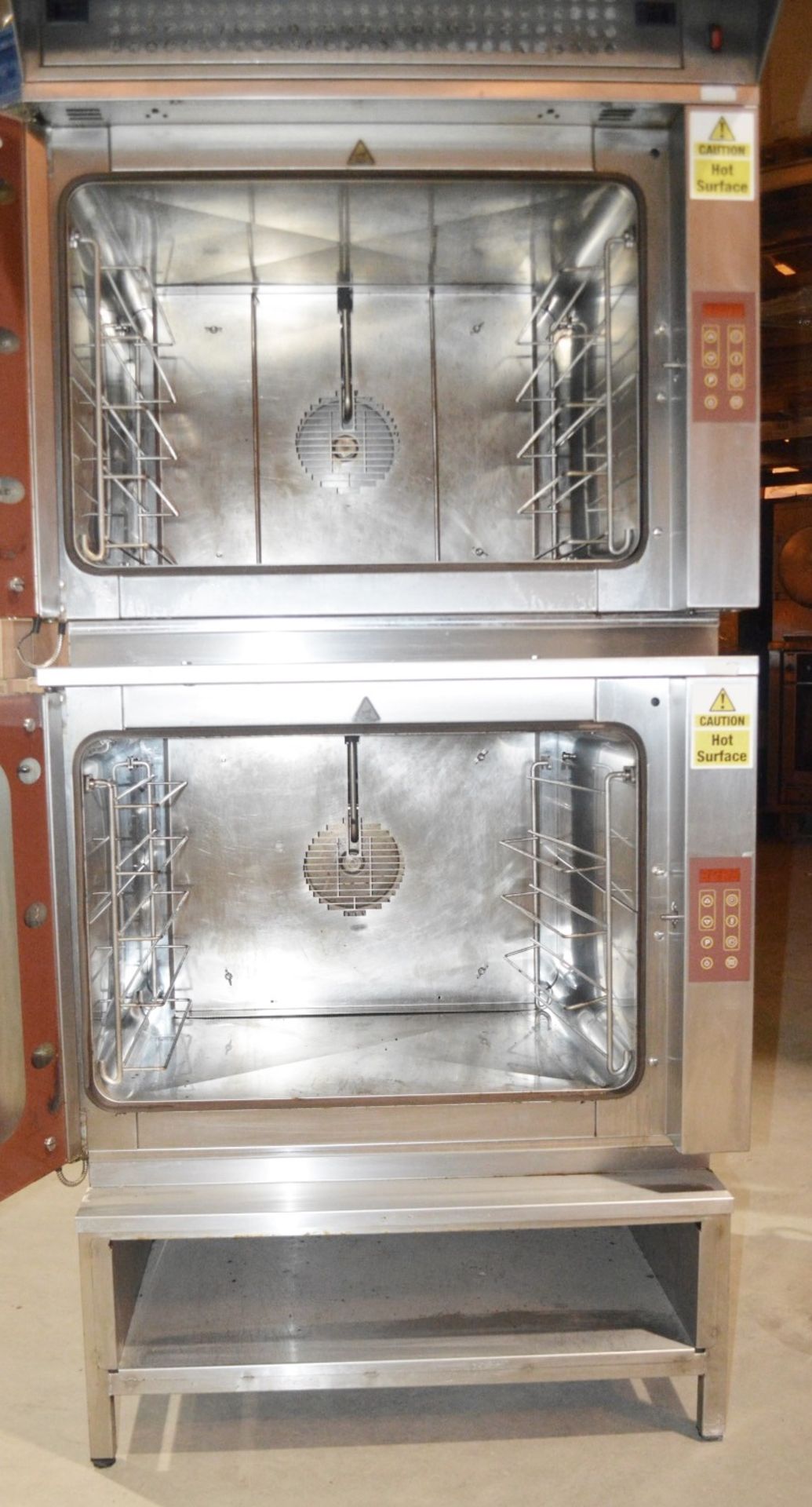 1 x FRI-JADO Stainless Steel Commercial Double Oven And Stand - Dimensions: H180 x W84 x D83cm - - Image 4 of 12