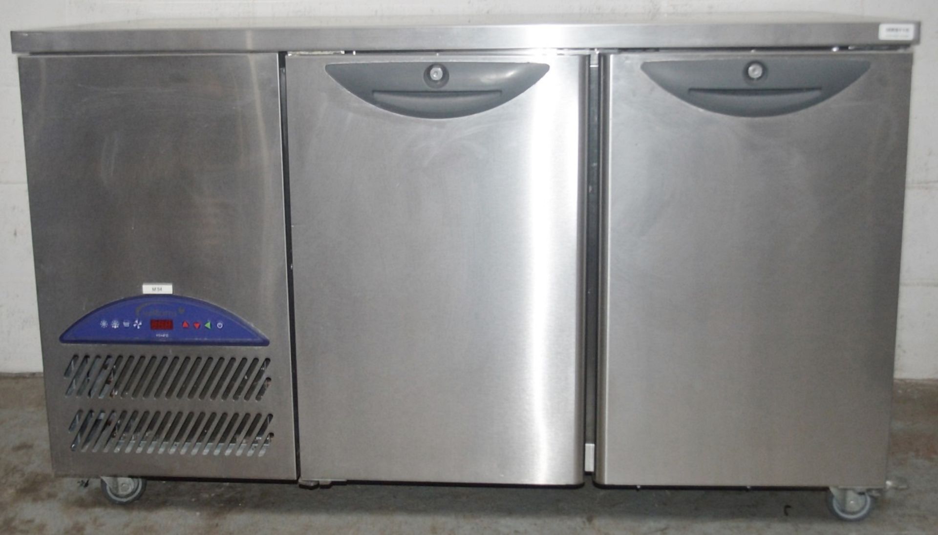 1 x Stainless Steel Williams 2-Door Commercial Kitchen refrigerated Prep Unit (HO2SSHCR2) -