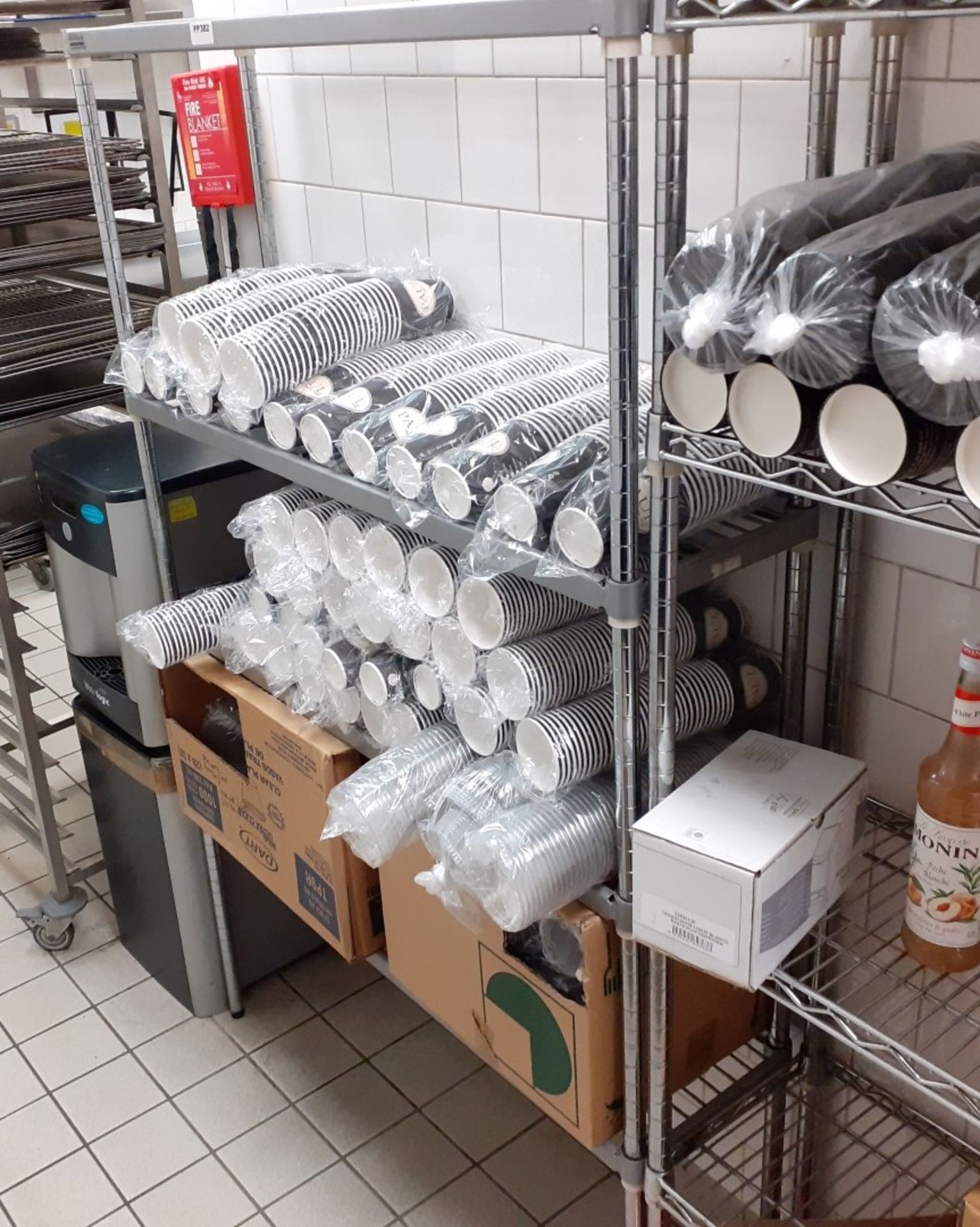 1 x 4-Tier Commercial Kitchen Shelving Unit - Recently Removed From A Leading Patisserie In London -