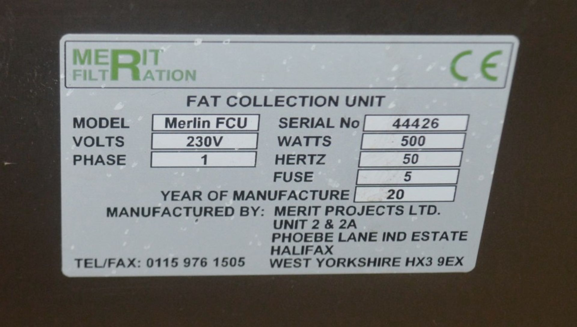 1 x MERLIN Commercial Kitchen Fat Collection Unit - Dimensions: H80 x W40 x D56cm - Very Recently - Image 5 of 9
