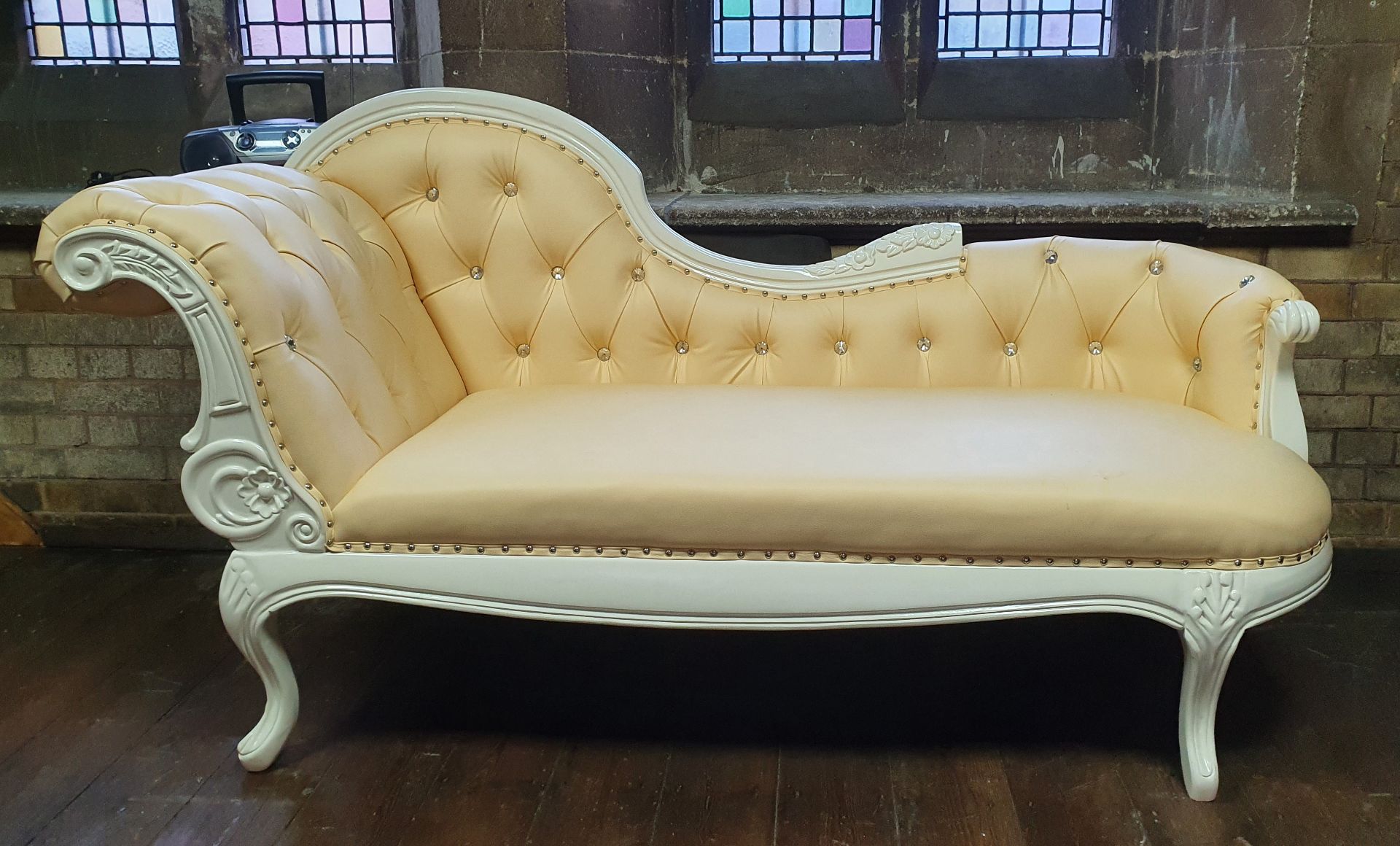 Classically Styled Chaise Longue Set Consisting Of Chaise Longue And Two Chairs - CL573 - - Image 2 of 2