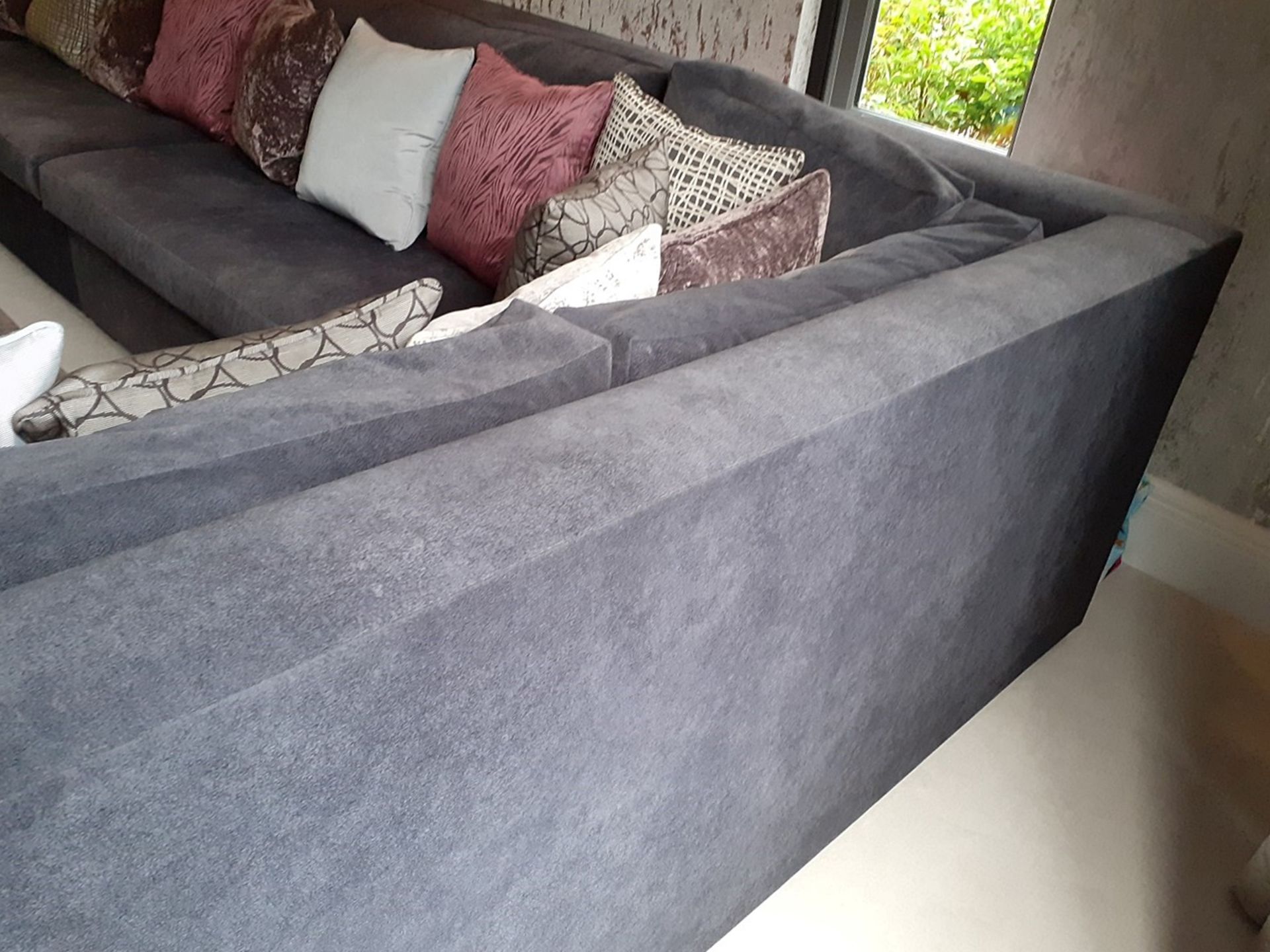 1 x Corner Sofa In 4 x Sections - Upholstered In A Rich Grey Chenille *NO VAT ON HAMMER* - Image 21 of 22