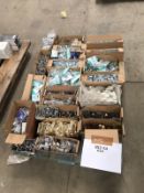 1 x Assorted Pallet Job Lot - Includes Handles, Rail Hanging Brackets, Rails and Wall Brackets -