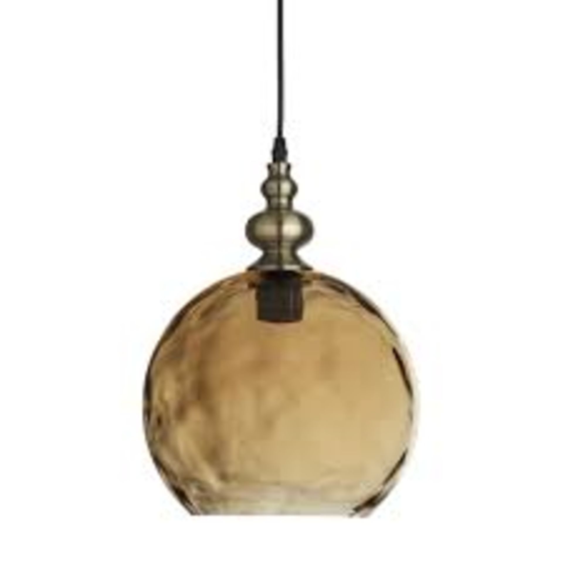 1 x Indiana Globe Pendant in antique brass - Ref: 2020AM - New And Boxed Stock - RRP: £80 - Image 2 of 4