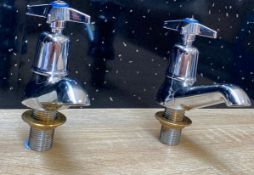 1 x Cobra Pillar Taps - Product Code: 111-15 - New Boxed Stock - Location: Altrincham WA14 -