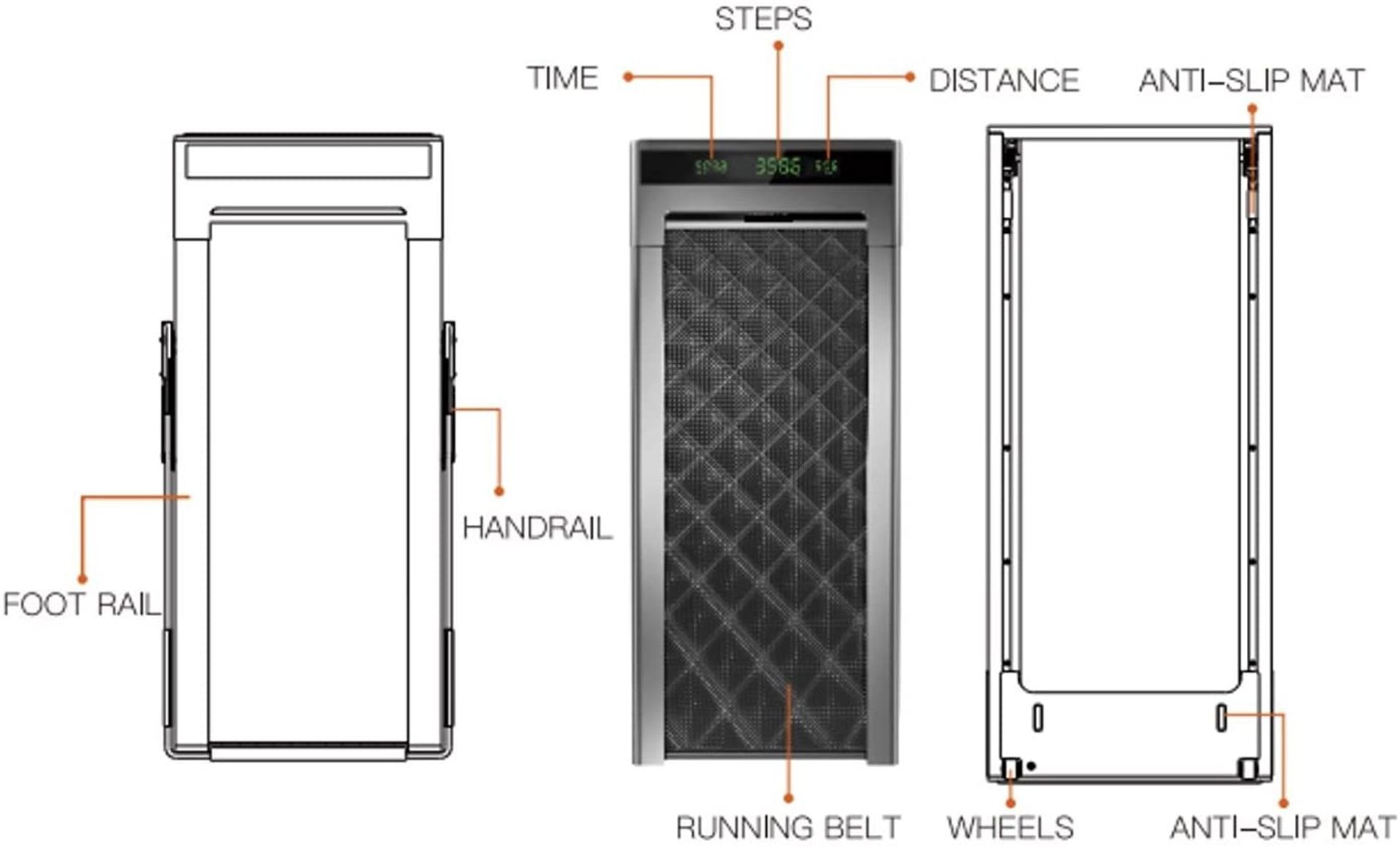 1 x Slim Tread Ultra Thin Smart Treadmill Running Machine - Brand New Sealed Stock - RRP £799! - Image 4 of 28