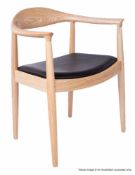 2 x Hans-j Wegner Inspired Chairs In Light Ash Wood - New & Boxed- CL508 - Location: Altrincham WA14