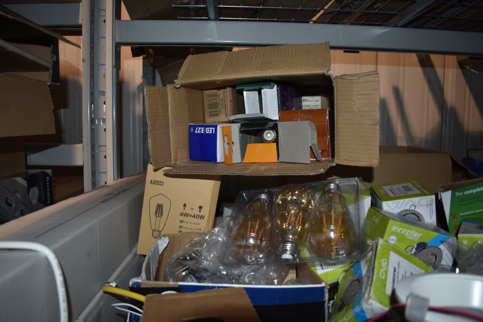 Large Assorted Job Lot - Many Various Items Included - Light Fittings, Bulbs, Emergency Exit Signs - Image 16 of 30