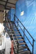 1 x Mezzanine Floor With Integrated Racking Shelving System Size H473 x W360 x L870 cms