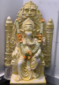 1 x Large Stunning Fibreglass Ganesh Statue - Dimensions: 110x75cm - Ref: Lot 18 - CL548 - Location: