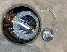 1 x Searchlight Halo 8 Light LED Pendant - RRP: £300.00 - Ex Display - Location: Altrincham WA14