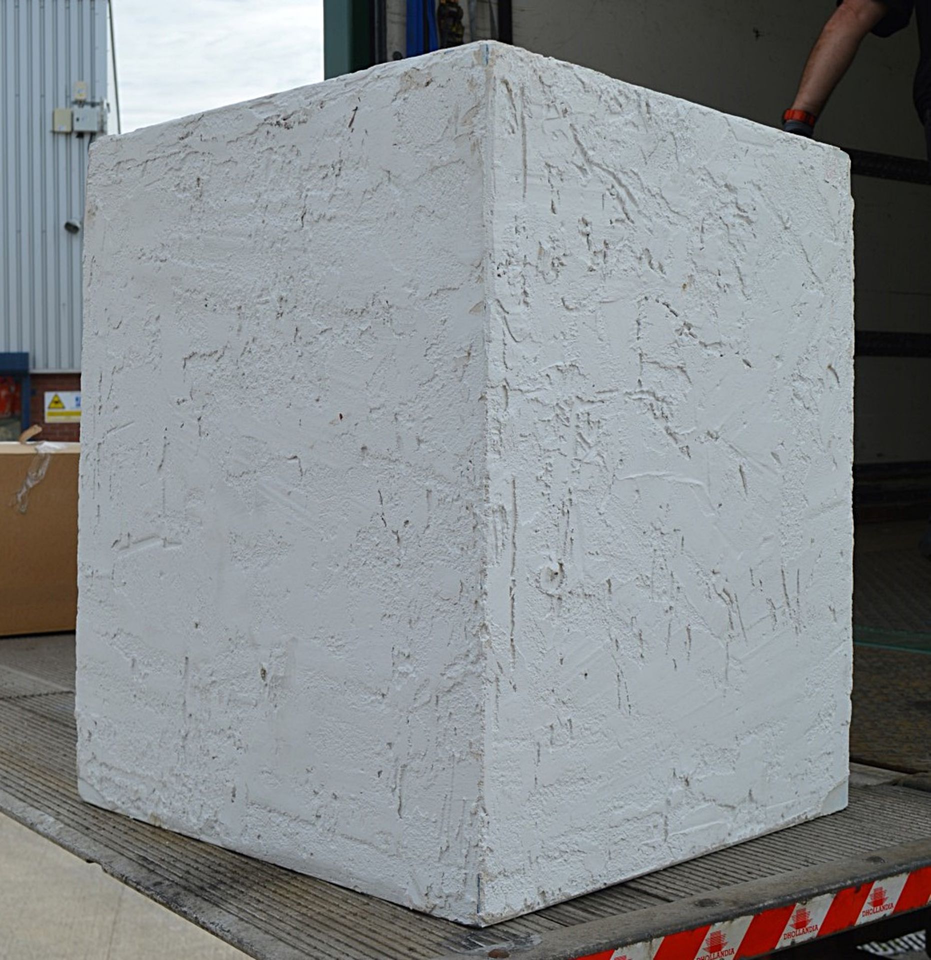 2 x Hand Finished Stone Effect / Concreted Display Plinths - Ex-Display