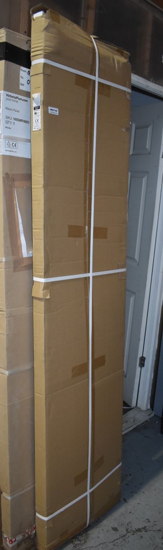 1 x Synergy Technik 500mm Wetroom Shower Screen Deflector - 500x200x8mm - New and Boxed - Ref WHC146