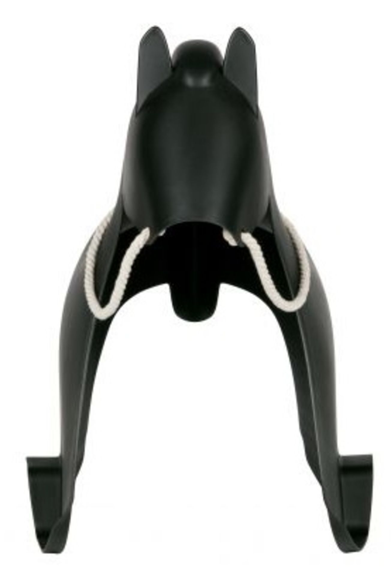 1 x MEIA Contemporary Rocking Horse In Black - Dimensions: H61xW80xD41cm - Brand New Stock - Image 4 of 5