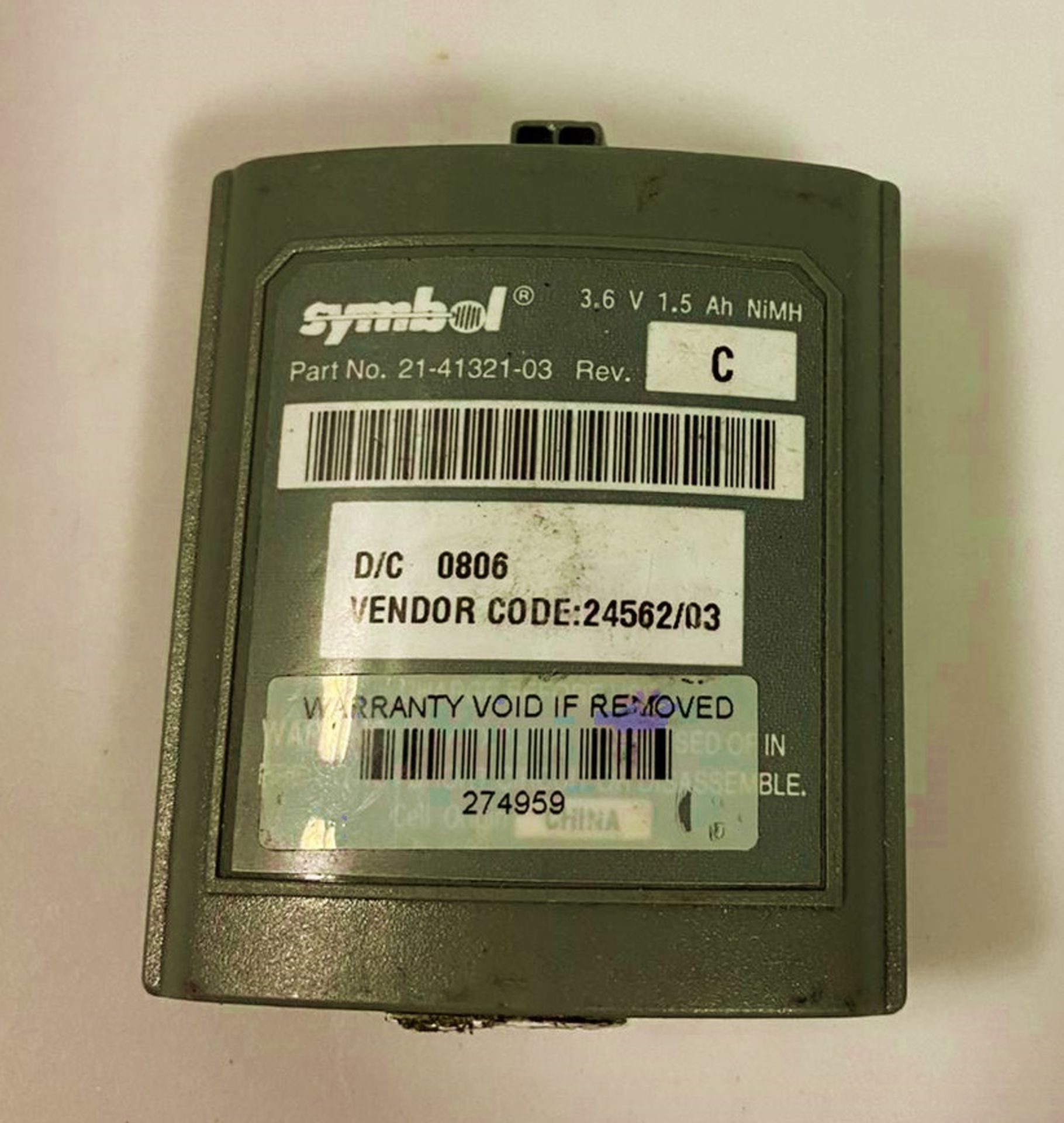 5 x Symbol Battery 21-41321-03 - Used Condition - Location: Altrincham WA14 - - Image 3 of 4